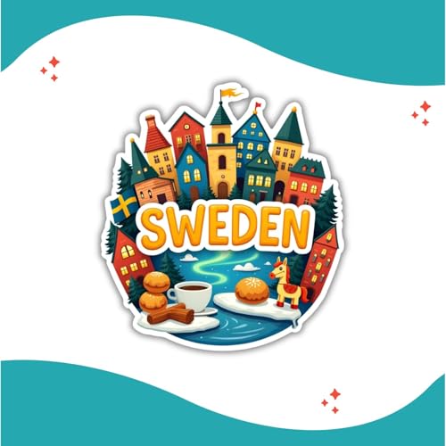 Image of Zesta Wooden Fridge Magnets Set | Refrigerator Decor Magnets for Kitchen | India Souvenir Fridge Magnet Collection | Wooden Magnet for Fridge Door Decoration (Swedan)