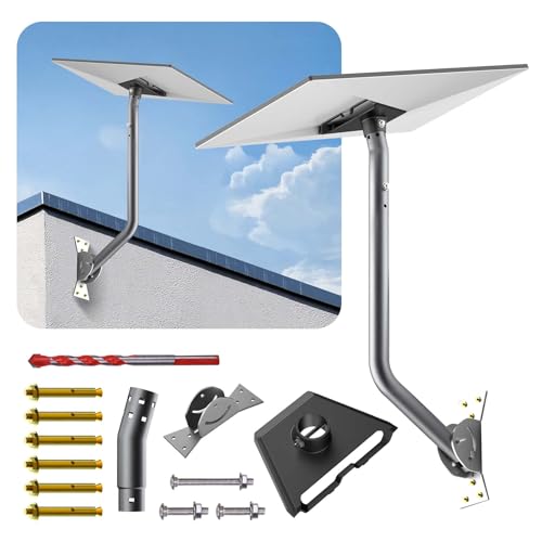 22 Inch Starlink Gen 3 Mount, Adjustable Mounting Kit Compatible With V3 Standard Dish, Long Wall/Roof Mount for Starlink