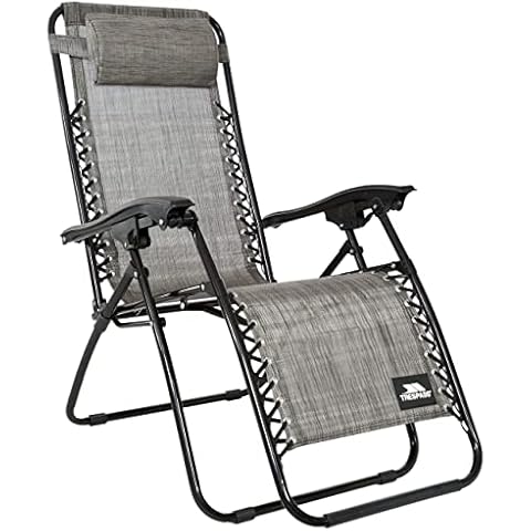 Trespass Glenesk Reclining Sun Lounger with Pillow Cover