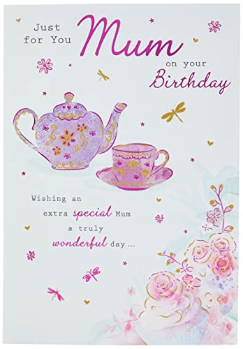 Piccadilly Greetings Simpatico biglietto per anniversario mamma e papà, 22,9 x 15,2 cm, grigio