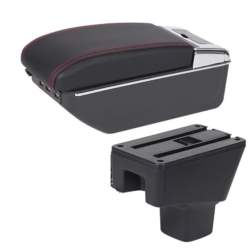 Aierdeyp B1 Black Red 7Usb Car Armrest Box For Suzuki For Sx4 Car Armrest Box