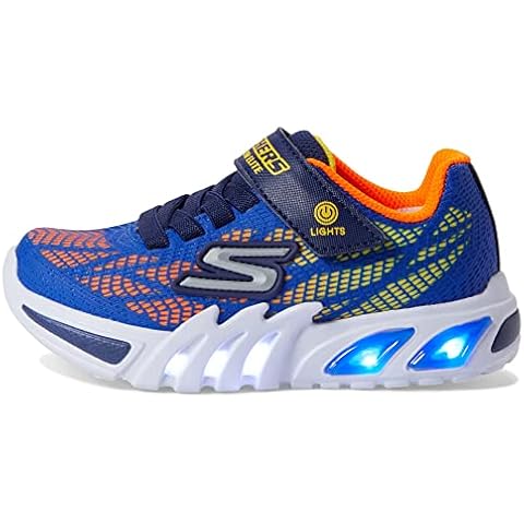 Skechers Boy's 400137l Ryor Trainers, Roal Synthetic Orange Yellow Trim, 1.5 UK Cover