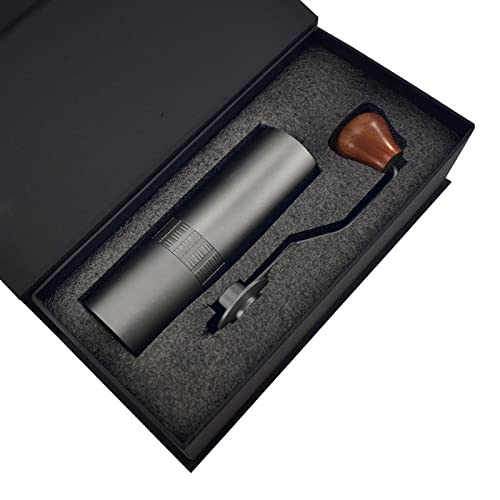 XinQt Tragbares Handbuch Kaffeemühle Espresso Kaffee Bohnenschleifer Edelstahl Gratmühle Handgemachte Kaffee Tools Beste…