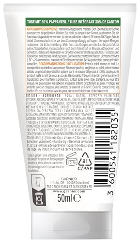 Garnier Ambre Solaire Sonnencreme Feuchtigkeitsspendende Sonnenschutz Milch LSF 30ung (1 x 50 ml) \Die Verpackung kann variieren\
