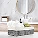Anwelynd Wicker Baskets with Liner for Storage, 2 Pack Decorative Woven Storage Baskets for Organizing, Toilet Paper Basket Storage, Bathroom Storage Bins, Bathroom Basket for Organizing Closet(Grey)