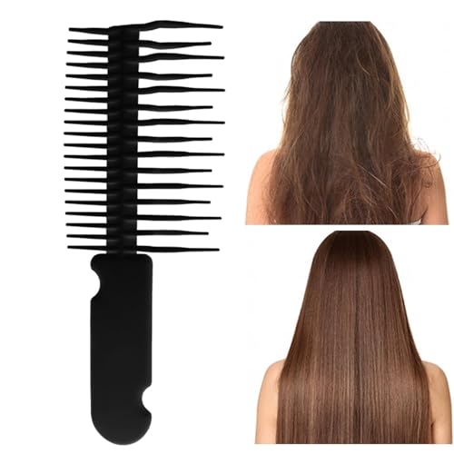 Peine desenredante - Peine para cabello mojado, peine desenredante para cabello fino | Peine de dientes anchos, peine desenredante, cepillo de peinado para mujeres y niñas