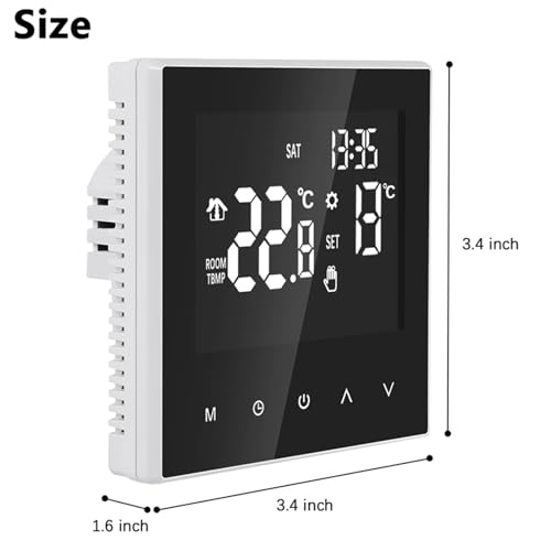 Chauffage électrique programmable au sol avec thermostat numérique ME81H