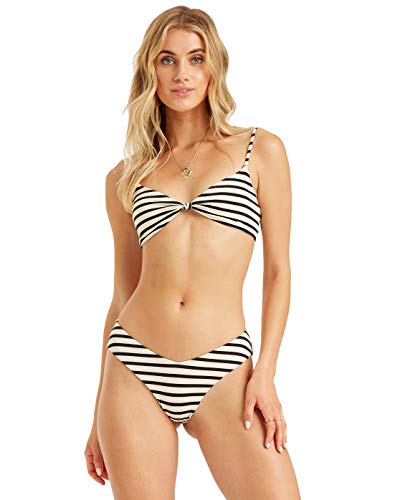 Billabong Damen Palm Side Reversible Fiji Bikini Bottom, Grau, M