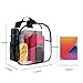 MAY TREE Small Clear Backpack Stadium Approved for Women Clear Bag for Stadium Events Concert Sporting, Black 2