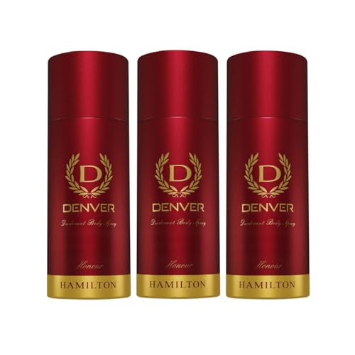 Image of DENVER Honour Deodorant - 150ML Each, Pack of 3 | Long Lasting Fragrance Deodorant Body Spray for Men