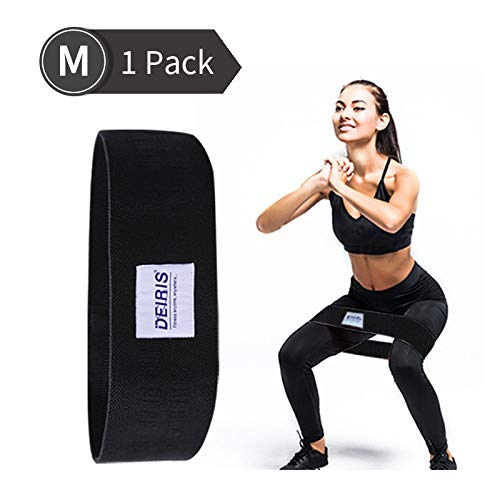Deiris Booty Resistance Training Bands, Non-Slip Soft Fabric Wide Hip Workout Band for Legs and Butt, Activate Glutes and Thigh for Women and Men.