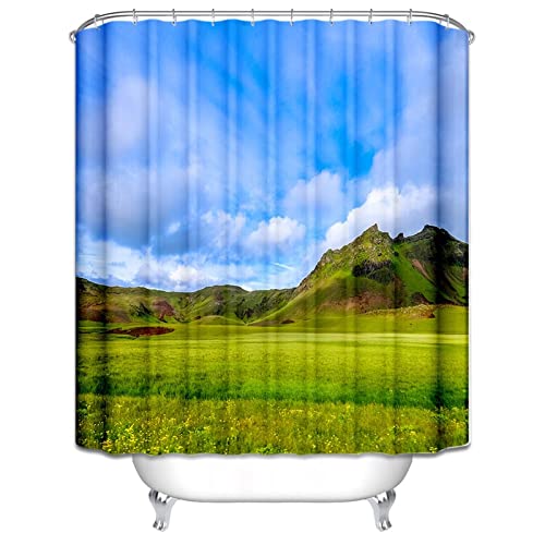 Rideau de douche 180x200cm pour éviter les inondations de sol
