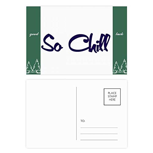 Cartes postales Alors élégant So cool 5,7x3,8 pouces | Set de correspondance multicolore 20pcs