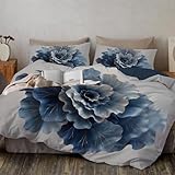 FACILE D’ENTRETIEN, INFROISSABLE ET DURABLE: Cette parure de lit facile d’entretien est lavable en machine à 40 °C. Séchage à basse température recommandé. La microfibre est infroissable, résistante à la décoloration et durable, idéale pour un usage quotidien. Gagnez du temps tout en conservant un linge de lit propre, net et élégant, lavage après lavage.