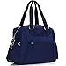 Nylon Travel Tote Cross-body Carry On Bag with shoulder strap (Navy Blue)