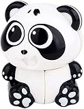 Oostifun Gobus Novelty Cube Toys 2x2 Cube Panda Shape 2x2 Magic Cube Juguete con Llavero