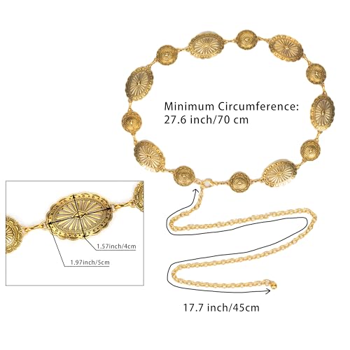 Western-Belts For Woman-Cowgirl-Belt Cowboy-belts for Women - Country Concert Outfit Concho boho belt for Dress Jeans3