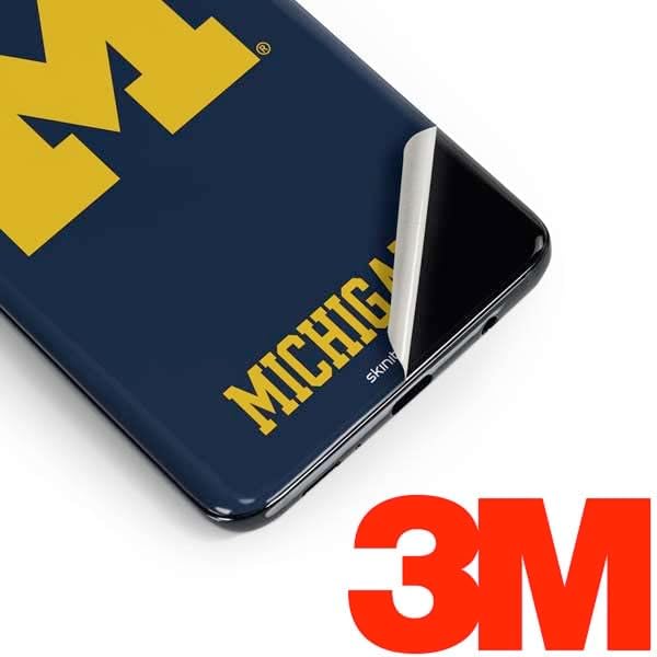 Skinit Decal Phone Skin Compatible with Samsung Galaxy S10 Plus - Officially Licensed College Michigan M Logo Design