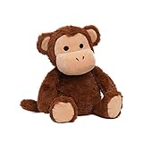 Avocatt Heatable Stuffed Monkey Plush - 10 Inches Unscented Microwavable Monkey Toy - Warmable Heating Pad - Warm and Hot Therapy for Cramps, Back, and Neck Pain Relief