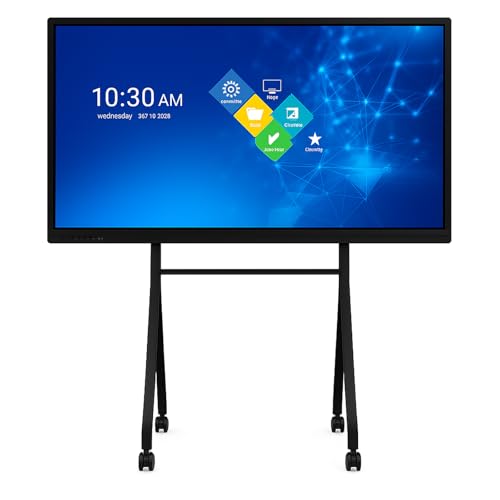 Image of HZN 70-Inch Interactive Smart Board, 4K Touch Screen Display with 20-Point Touch, 8GB RAM + 128GB Storage, Digital Whiteboard for Classroom and Business Presentations