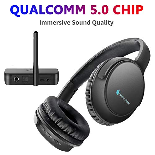 Wireless Headphones for TV Watching with Optical Bluetooth Transmitter, makemate BKM200 Digital TV