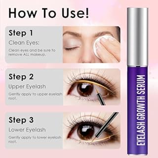 8ml Siero per la Crescita delle Ciglia, Naturalmente, Siero Ciglia Volumizzante, Rinforzante e Allungante, Più Forte Spessi Infoltimento Ciglia, Senza Irritazioni -type 03