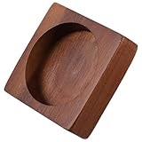 NOLITOY Holzsockel Für Pfeffermühle Stabiler Halter Mit Anti-rutsch-polsterung Kompatibel Mit Verschiedenen Mühlen Minimalistisches Design Für Küche Und Tisch
