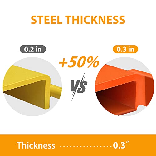Kftrocks 82'' Forklift Pallet Fork Extensions, 82'' X 5.5'' X 5/16'' (L X W X Thickness), A Pair Of Fork Extensions For Forklifts And Tractors, Heavy Duty For Warehouse & Construction Sites #TOP7