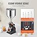 VEVOR Manual Paste Liquid Filling Machine, 5-50ml Adjustable Bottle Filling Machine, Stainless Steel Liquid Filler with 10L Hopper for Milk Water Juice Shampoo Honey