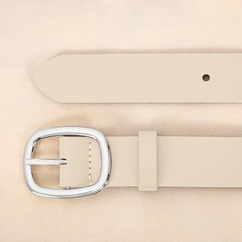 Casual Genuine Leather Belt for Women Gold Buckle Waist Belt for Jeans Pants Dresses2