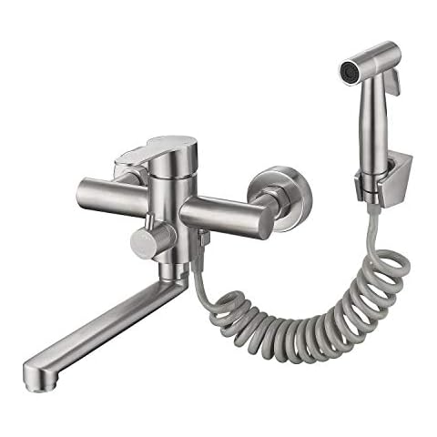 HomeLava Wall Mounted Kitchen Tap with Spray Gun Cover