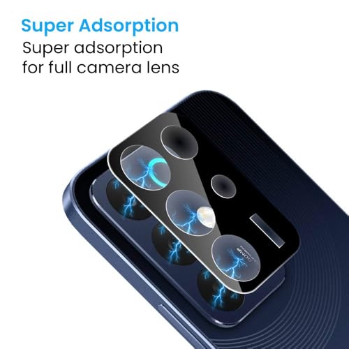 Image of FIRST MART Black Camera Lens Protector for Realme 15X | 9H Tempered Glass, HD Clear, Scratch Resistant, Anti-Fingerprint, Case-Friendly | Pack of 1