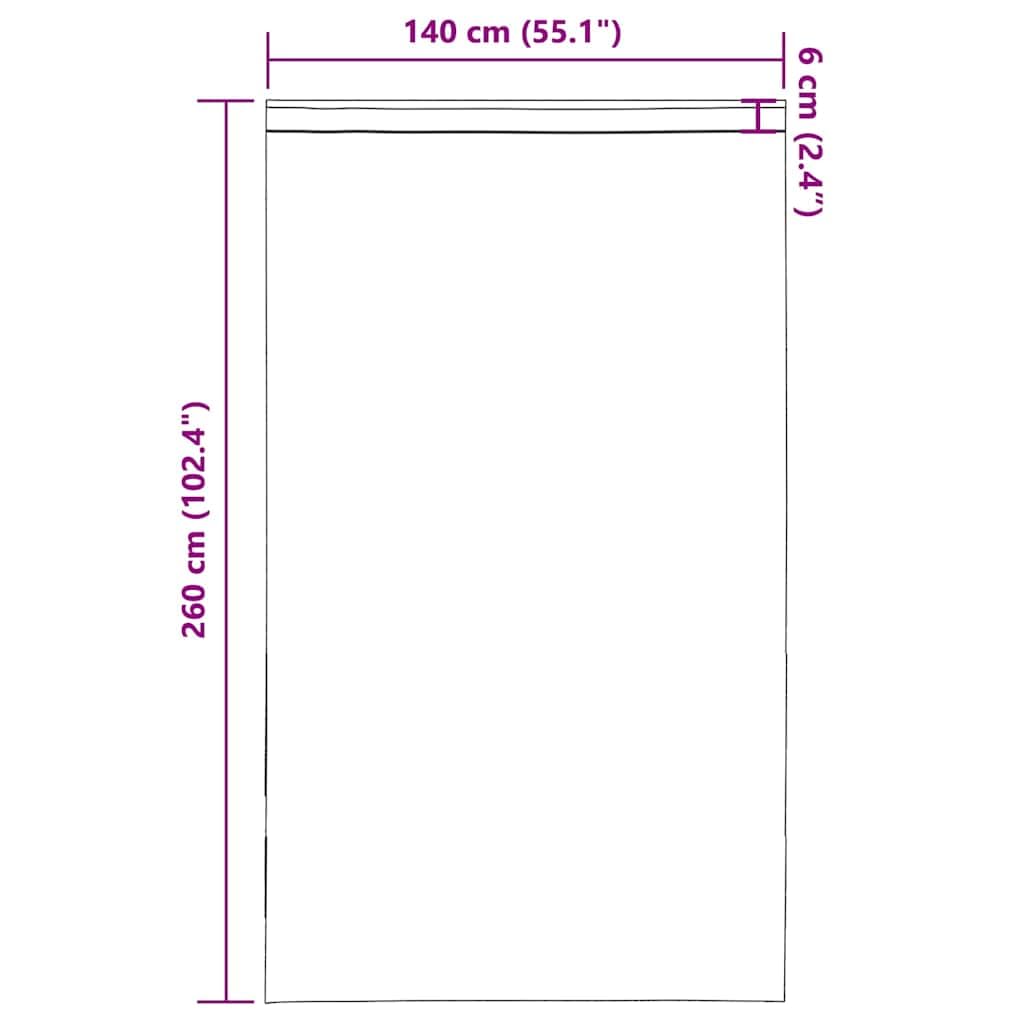 Lot de 2 rideaux en voile avec passe-tringle, gris clair, 140 x 260 cm, 100 % polyester, semi-transparent, facile d'entretien, pour salon, chambre à coucher, cuisine, décoration de fenêtre et