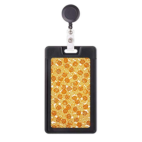 Porte-badge rétractable roue nourriture délicieuse enrouleur carte pro