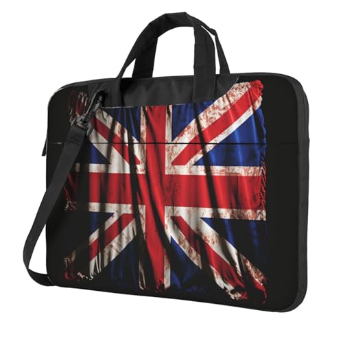 Sacoche ordinateur portable avec bandoulière antichoc Union Jack
