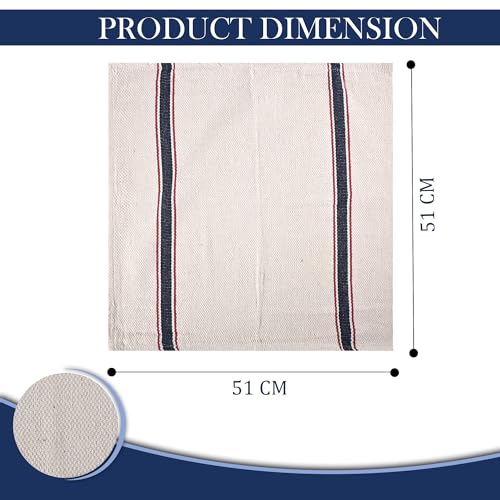 Image of Kuber Industries 24 Pcs Set Cotton Pocha Cloth for Floor Cleaning | 20x20 Inch Reusable & Washable Kitchen Duster Cloth for Home Cleaning | Absorbent Dusting Mop for Dry & Wet Use | White Waffle