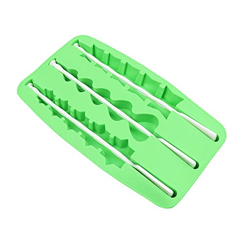 Molde de silicona para hielos con 3 cavidades y palitos plásticos miniatura 2