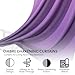 Dainty Home Ombre Darkening Curtains, Curtains for Living Room and Bedroom Purple 40