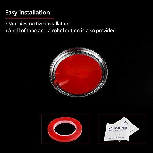 Lecart Bling Car Media Knob Cover Caps Center Console Multimedia Knob Covers Auto Interior Bling Accessories Metal Stickers Men Women Compatible For Mercedes-Benz C-Class E-Class Glc 2016 2017 2018 #TOP3