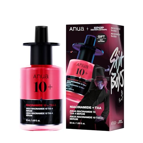 Anua Niacinamide 10 + TXA 4 Serum, Tratamiento para Manchas Oscuras, con Ácido Hialurónico, Sérum Facial Ligero e Hidratante para piel luminosa, Edición KPop Demon Hunters, skincare coreano, 50 ml