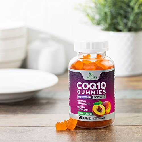 Coq10 Gummies, Coq10 100 Mg Supplement For Heart Health Support & Cellular Energy Production - Gluten Free Vegan & Non-Gmo Antioxidant With Max Absorption Coenzyme Q10 Gummy Supplements - 120 Gummies #TOP7