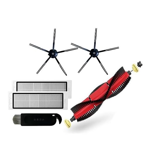 Compatible With Xiaomi Roborock S5 Max S6 S50 S6 MaxV S4 E4 Accessories Detachable Main Brush, Silicon Side Brush Washable Filter