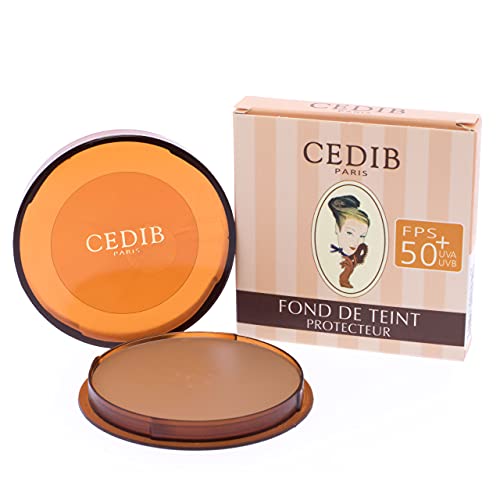Cedib Paris Maquillaje Crema Protector Fps 50+, Fond De Teint Protecteur, Perfection 15 g Cover