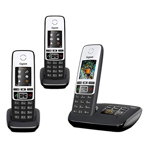 Gigaset Al415A Cordless Phone With Answering Machine Triple Handsets