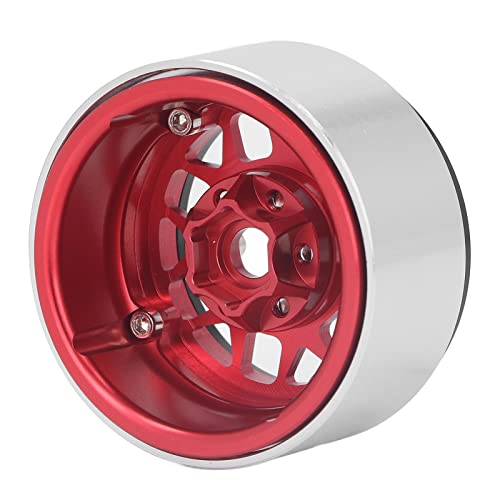 Aro Beadlock RC, cubo de roda RC de metal de 1,9 polegadas 4 peças reduz a gravidade para esteira ro