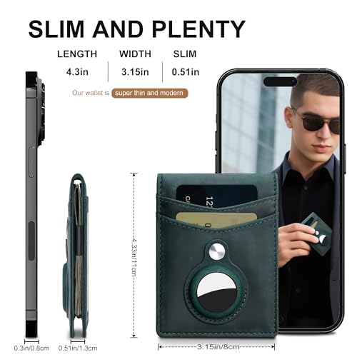 Image of Suncat Slim Airtag Wallet for Men Card Holder RFID Wallet with Money Clip