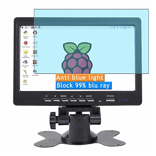 Vaxson 2-Pack Anti Luce Blu Pellicola Protettiva, compatibile con SunFounder Monitor 7", Screen Protector Film [Non Vetro Temperato] Nuovo