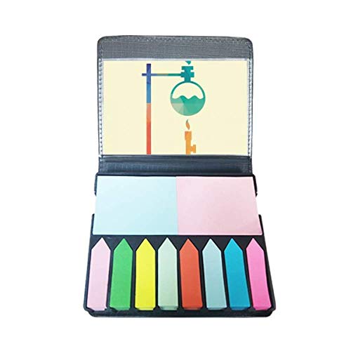 Bouteille chauffante ronde à fond chimie avec marqueur couleur note