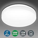 Einfache Installation: Anziehbare Installation, einstellbarer Lochabstand. Die LED-Deckenleuchte passt zu drinnen, draußen, gewerbliche und Wohn Beleuchtung, wie Balkon, Treppen, Büro, Lobby, Küche, Schlafzimmer, Wohnzimmer, Wäscherei, Garage.