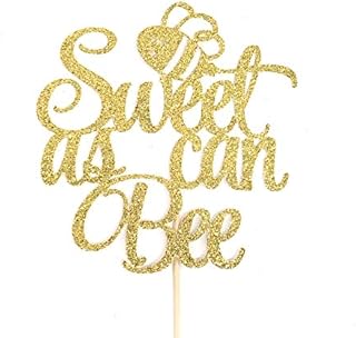 Atelier Elegance Sweet as can Bee Cake Topper, Bee Birthday Cake Topper, Bee Baby Shower